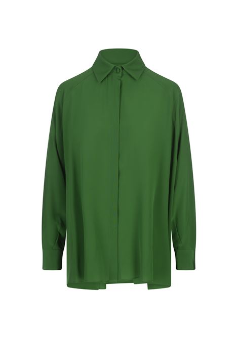 Camicia In Seta Verde